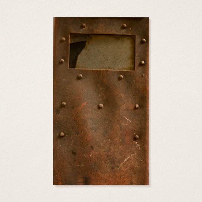Rusty welding helmet (Back)