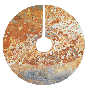 Rusty zinc: grunge texture background. brushed polyester tree skirt