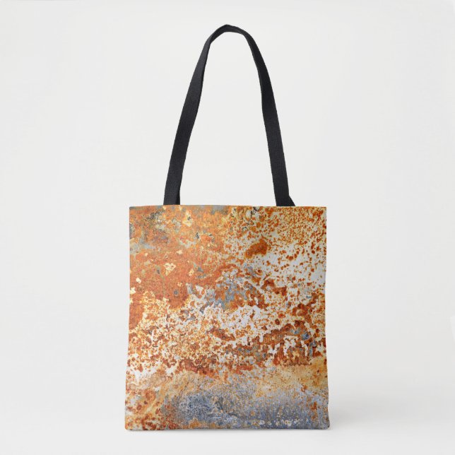 Rusty zinc: grunge texture background. tote bag (Front)