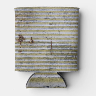 Rusty zinc texture, vintage grunge background. can cooler