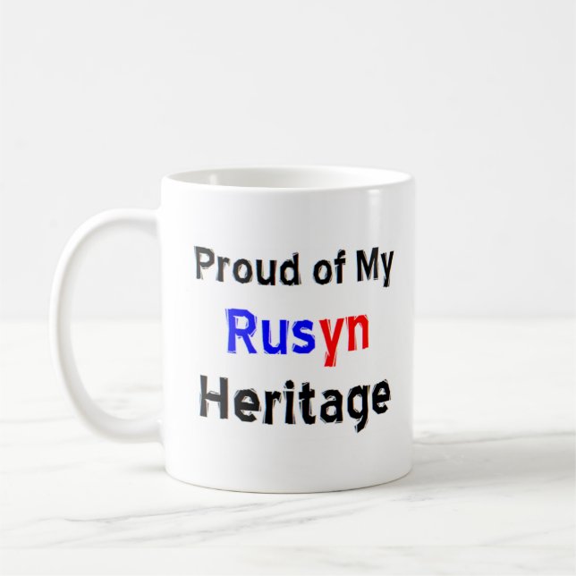 rusyn heritage coffee mug (Left)