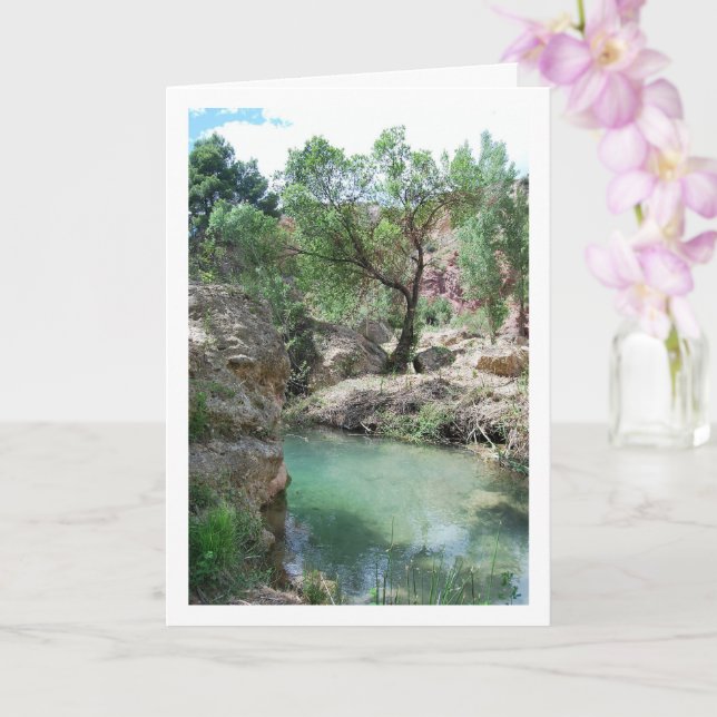 Ruta del Agua in Chelva, Valencia, Spain Card (Orchid)
