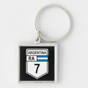 Ruta nacional 7 - Argentina Keychain