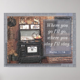 Ruth 1:16 -art print