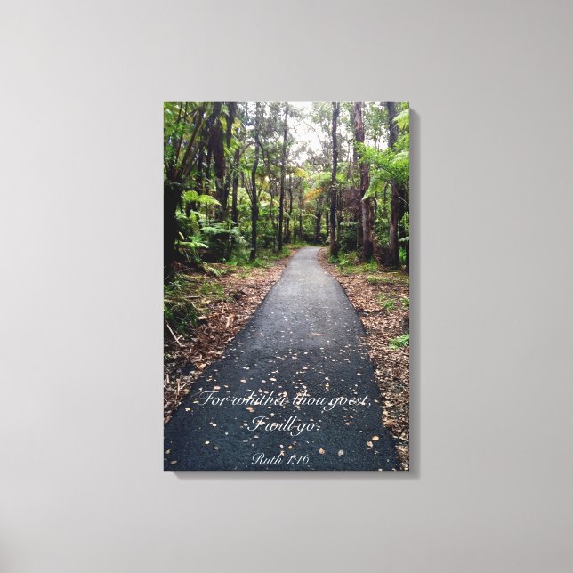 Ruth 1:16 canvas print (Front)