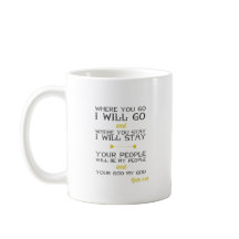 Ruth 1:16 | Inspirational Bible Verse | Yellow