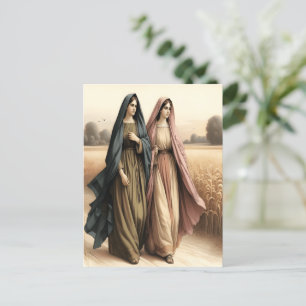 Ruth 1 Journey of Faithful Devotion Postcard