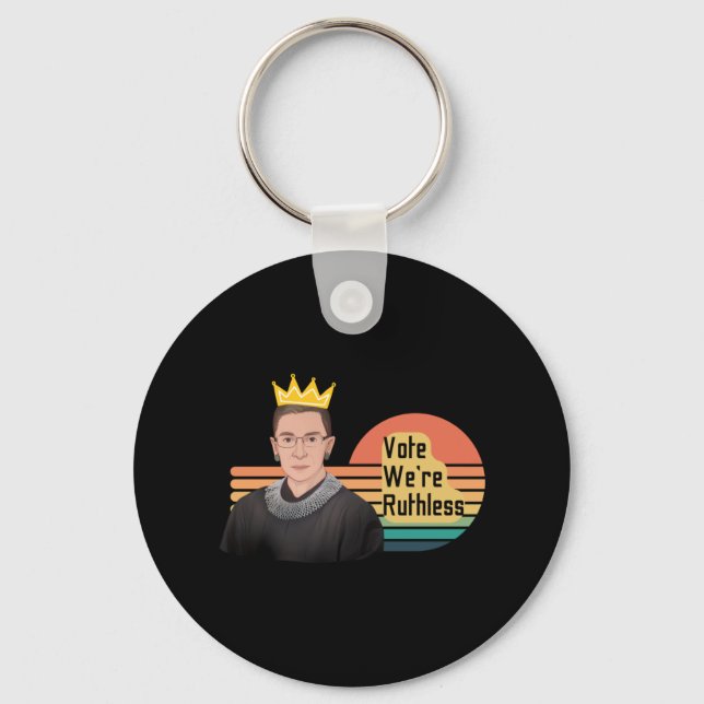 Ruth Bader Ginsberg RBG   Keychain (Front)
