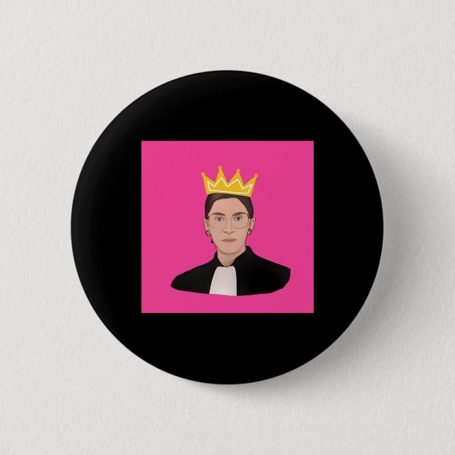 Ruth Bader Ginsberg  RBG  Poster 2 Inch Round Button (Front)