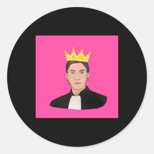 Ruth Bader Ginsberg RBG Poster Classic Round Sticker