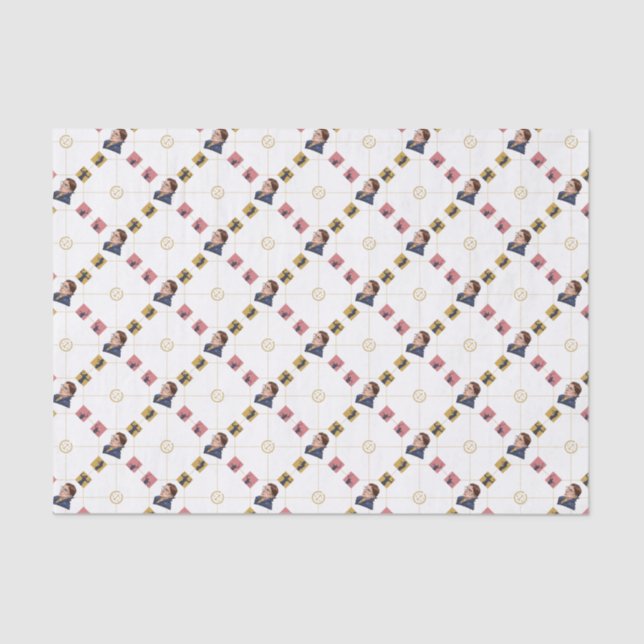 Ruth Bader Ginsburg - Artistic Lawyer Pattern Tissue Paper (Front)