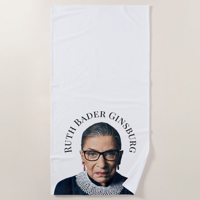 Ruth Bader Ginsburg  Beach Towel (Front)