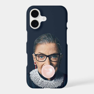 Ruth Bader Ginsburg Blowing Pink Bubble gum