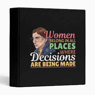 Ruth Bader Ginsburg Feminist Lawyer Judge Binder
