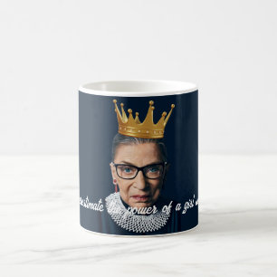 Ruth Bader Ginsburg Gold Crown Coffee Mug