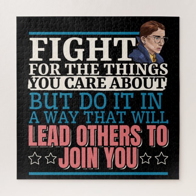 Ruth Bader Ginsburg Lead Others to Join You Jigsaw Puzzle (Vertical)