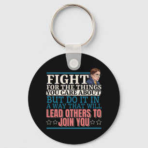 Ruth Bader Ginsburg Lead Others to Join You Keychain