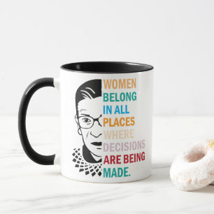 Ruth Bader Ginsburg Mug, RBG Mug, Custom RBG Mug