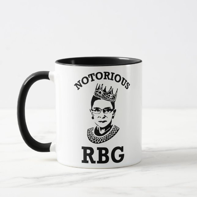 Ruth Bader Ginsburg Mug, RBG Womens, Notorious Rbg Mug (Left)