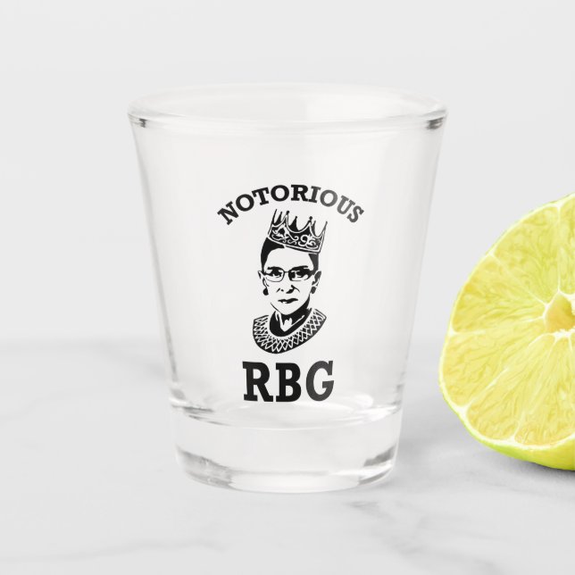 Ruth Bader Ginsburg Mug, RBG Womens, NotorRbg Shot Glass (Front)