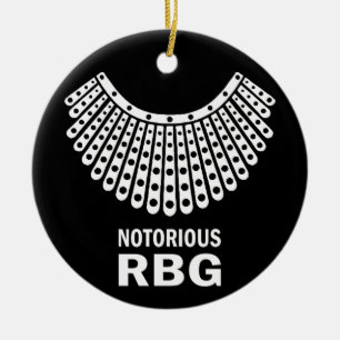 Ruth Bader Ginsburg - Notorious RBG Ceramic Ornament
