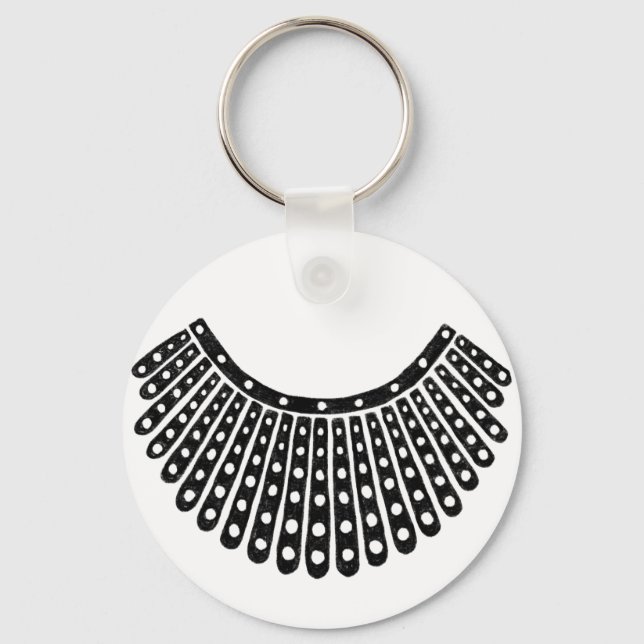 Ruth Bader Ginsburg Notorious RBG Collar Keychain (Front)