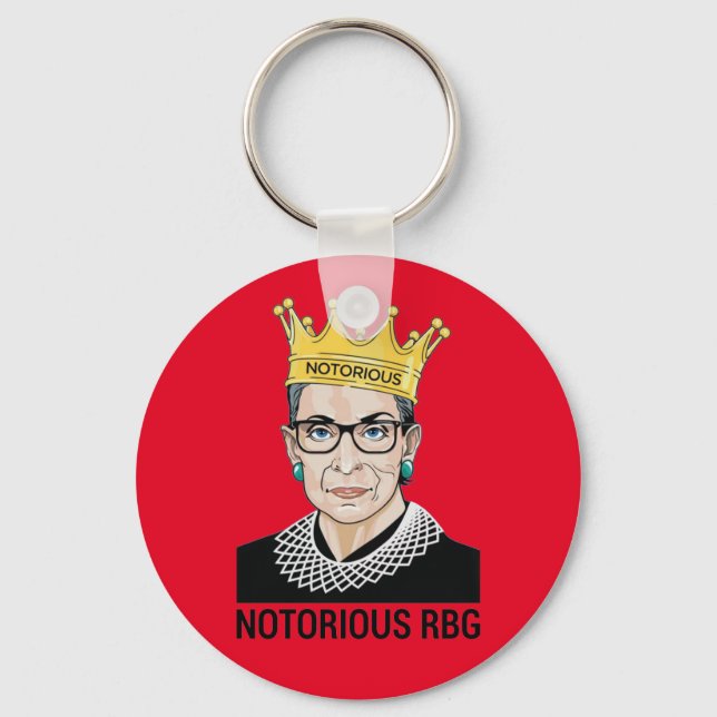 Ruth Bader Ginsburg - Notorious RBG Keychain (Front)