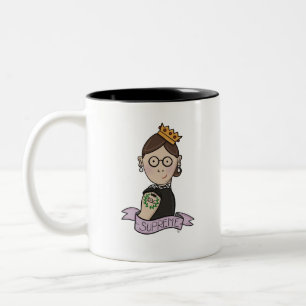 Ruth Bader Ginsburg, notorious RBG Two-Tone Coffee Mug