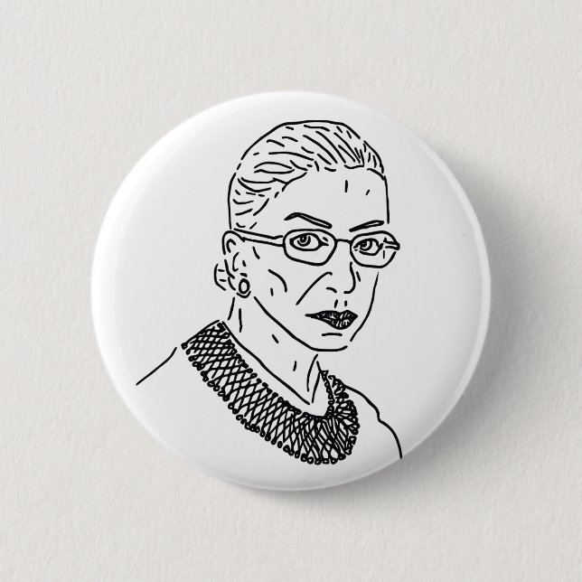 Ruth Bader Ginsburg RBG Pin (Front)