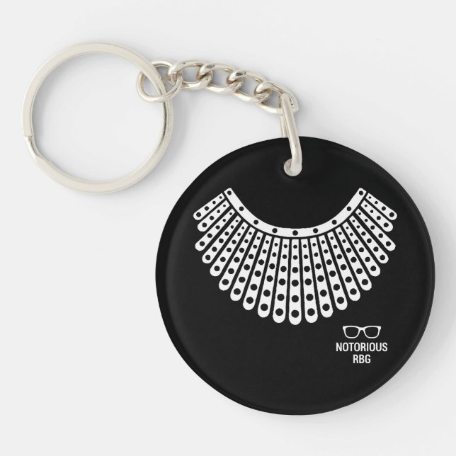 Ruth Bader Ginsburg, RBG Womens, Notorious RBG Keychain (Front)
