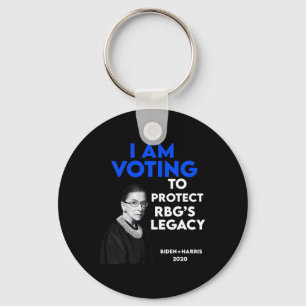 Ruth Bader Ginsburg&#';s Legacy Vote Biden 2020  Keychain