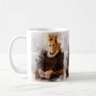 Ruth Bader Ginsburg with Judge Robe Portrait Coffee Mug