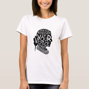 Ruth Bader Speak Your Mind Even If Your Voice Shak T-Shirt