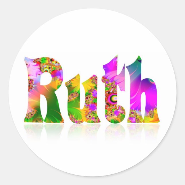 Ruth Classic Round Sticker (Front)