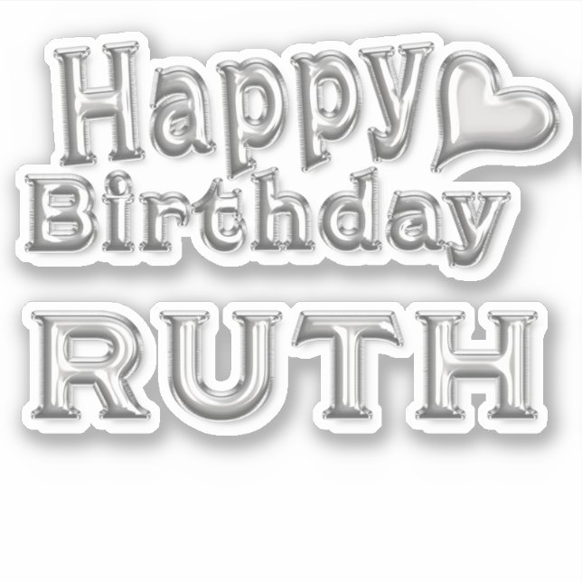 Ruth Happy Birthday Autocollants (Devant)