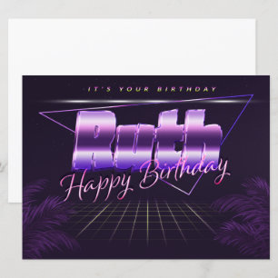 Ruth Name First name purla retro card Birthday