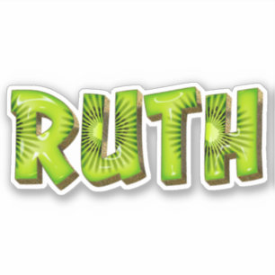 Ruth Name Kiwi Design Autocollants