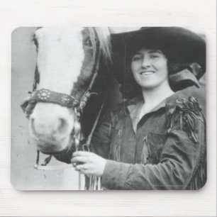 Ruth Roach and her horse. Mouse Pad