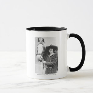 Ruth Roach and her horse. Mug