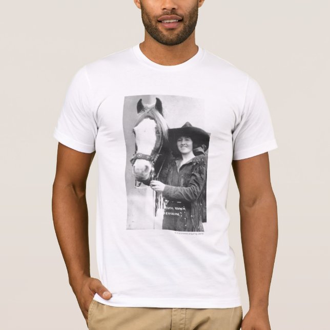 Ruth Roach and her horse. T-Shirt (Front)