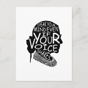 Ruth  Speak Your Mind Even If Your Voice Shakes T- Postcard