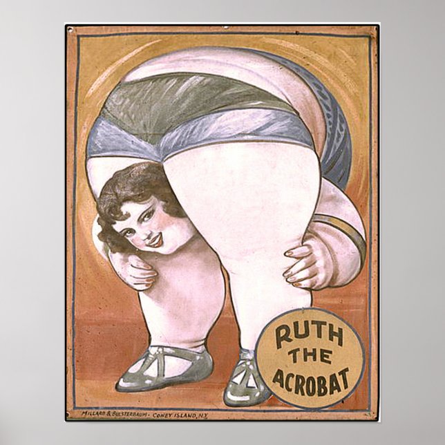 Ruth the Acrobat Circus Poster (Front)
