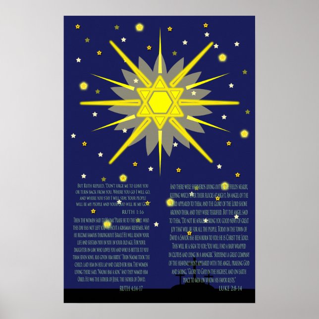ruth the moabitess, ancestor of Jesus Poster (Front)