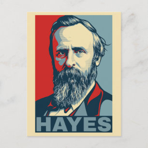 Rutherford B. Hayes Hope Style – Freedom & Justice Postcard