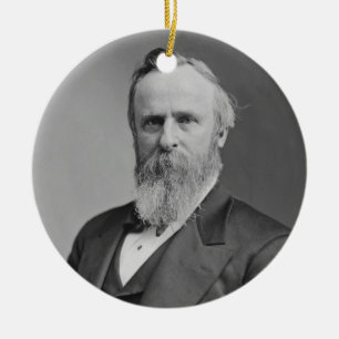 Rutherford B. Hayes Portrait by Mathew Brady Ceramic Ornament