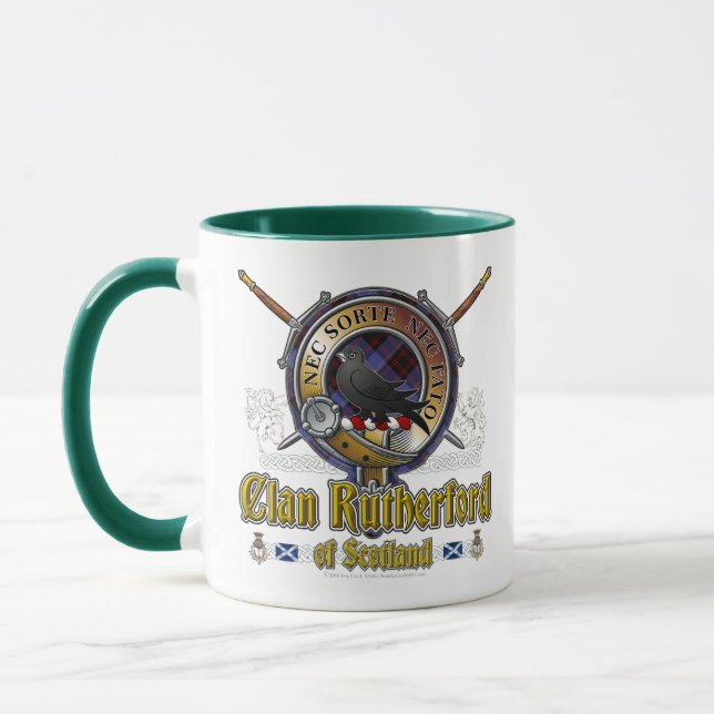 Rutherford Clan Badge Mug (Left)