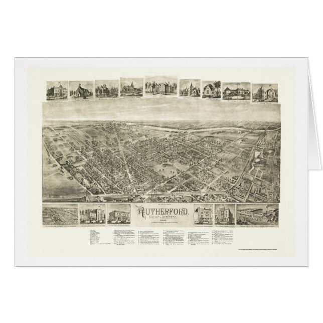 Rutherford, NJ Panoramic Map - 1904 (Front Horizontal)