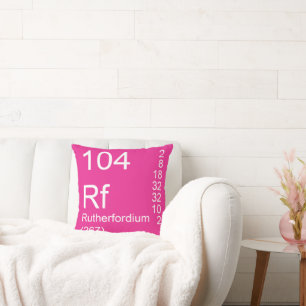 Rutherfordium Throw Pillow
