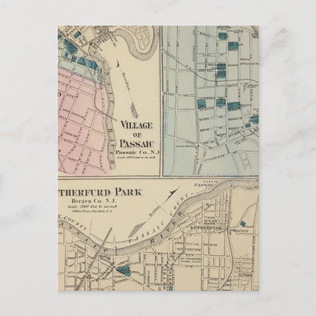 Rutherfurd Park, Passaic, Hackensack Postcard (Front)