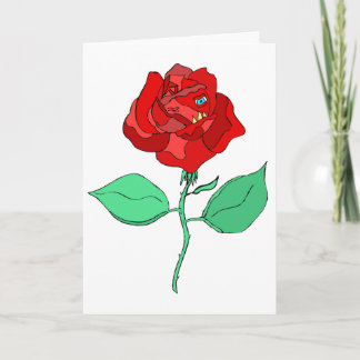 Ruthless Rose Greeting Card